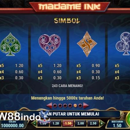 Cara Bermain Slot Madame Ink Di W88 kasino online